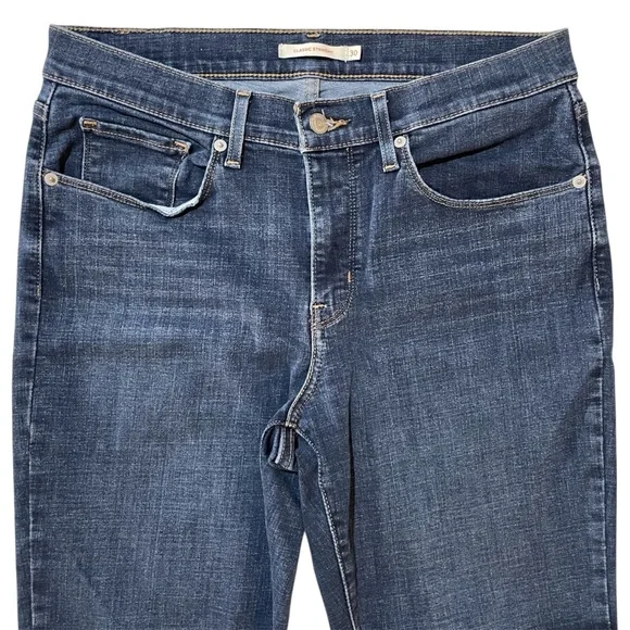 LEVI’S Classic Mid Rise Straight Leg Jeans US 10 - Picture 4 of 12